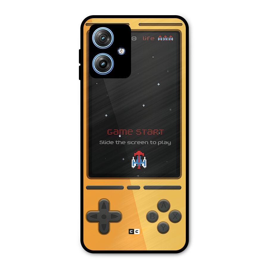 Retro Gamepad Metal Back Case for Moto G54