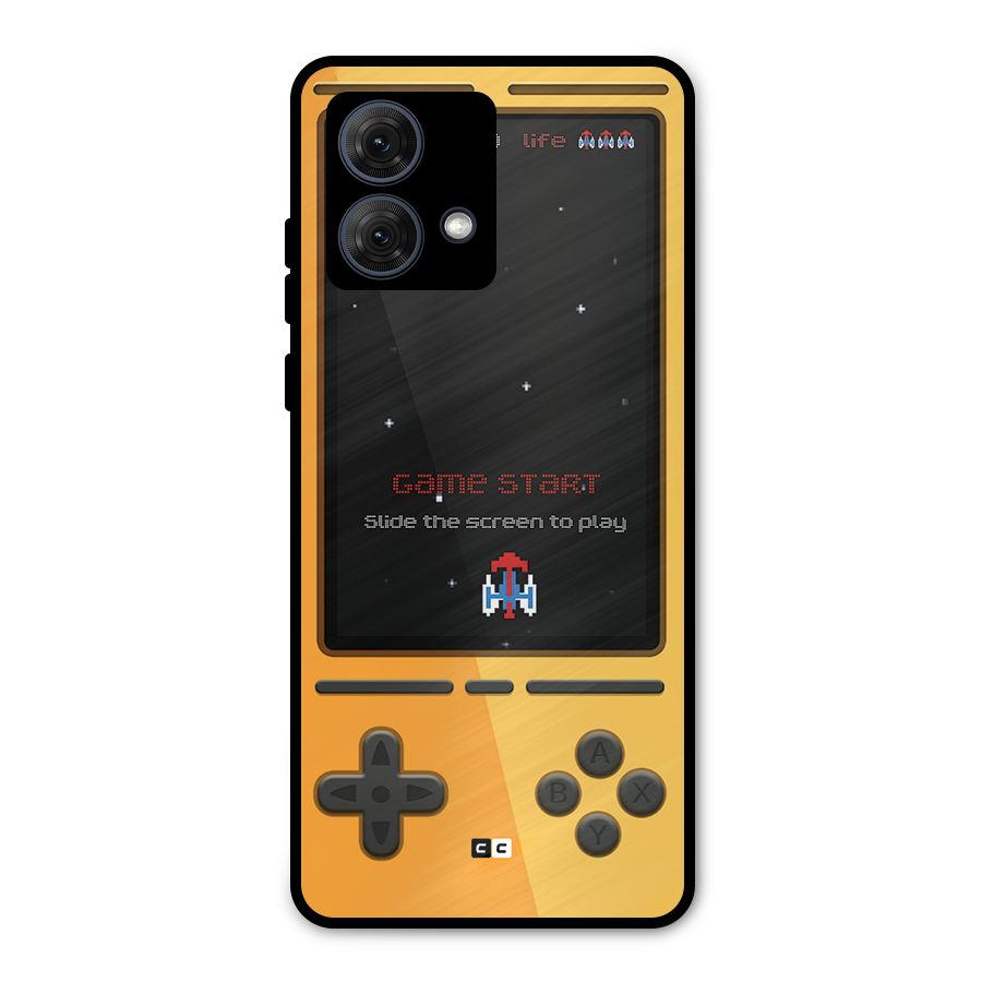 Retro Gamepad Metal Back Case for Moto G84