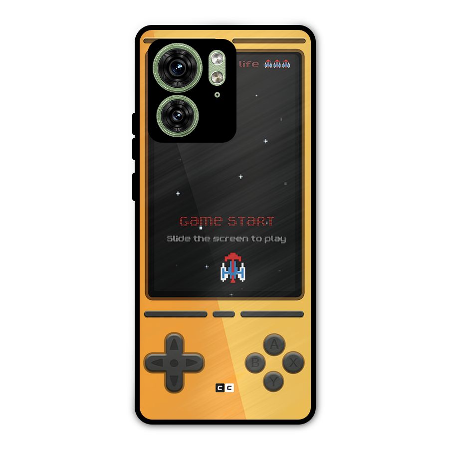 Retro Gamepad Metal Back Case for Motorola Edge 40 5G