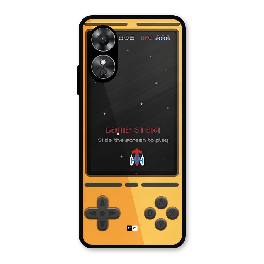Retro Gamepad Metal Back Case for Oppo A17