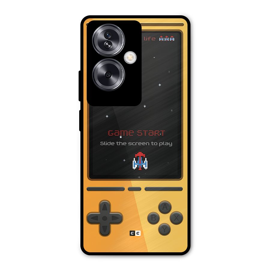 Retro Gamepad Metal Back Case for Oppo A79 5G