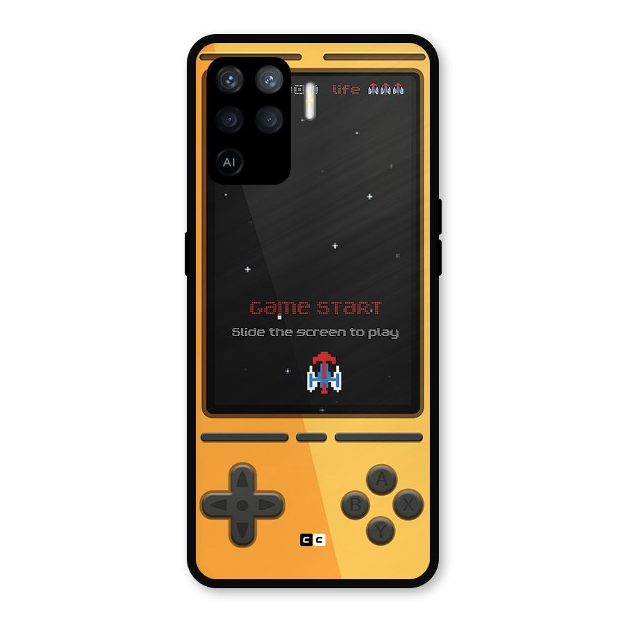 Retro Gamepad Metal Back Case for Oppo F19 Pro