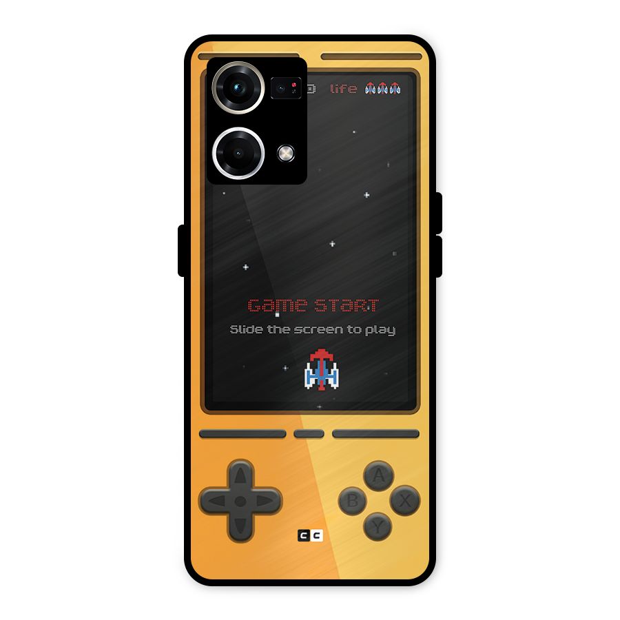 Retro Gamepad Metal Back Case for Oppo F21s Pro 4G
