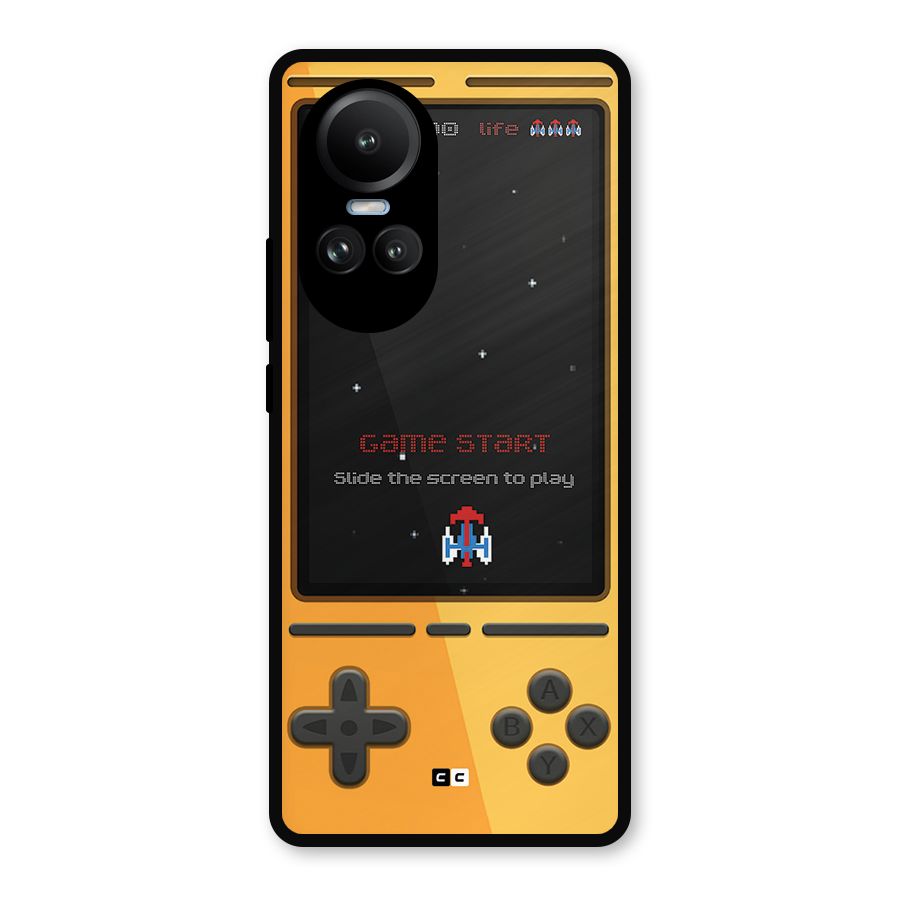 Retro Gamepad Metal Back Case for Oppo Reno10