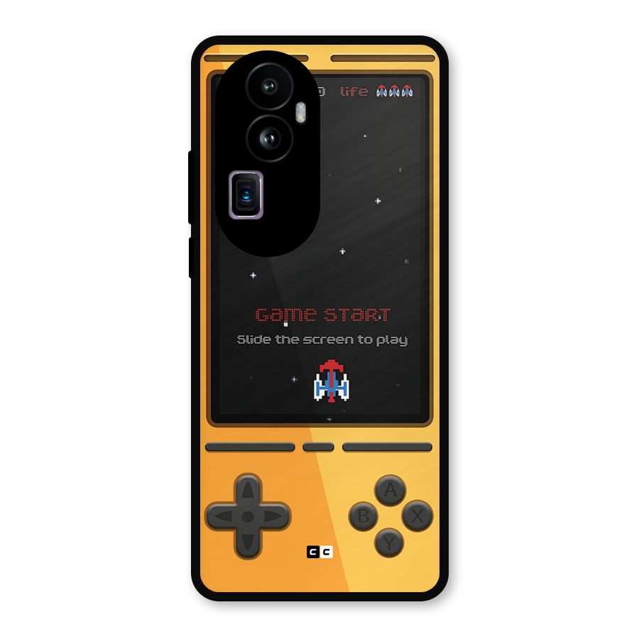 Retro Gamepad Metal Back Case for Oppo Reno10 Pro Plus