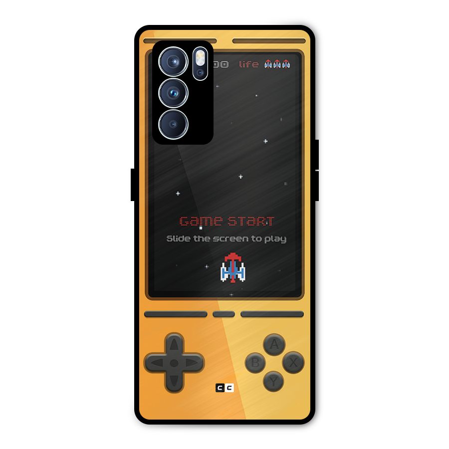 Retro Gamepad Metal Back Case for Oppo Reno6 Pro 5G