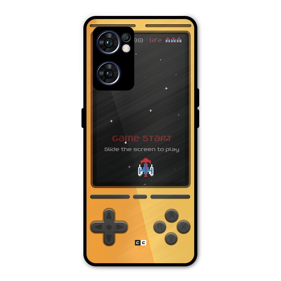 Retro Gamepad Metal Back Case for Oppo Reno7 5G