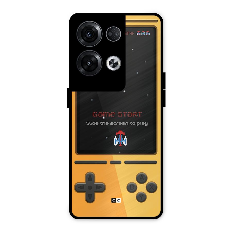 Retro Gamepad Metal Back Case for Oppo Reno8 Pro 5G