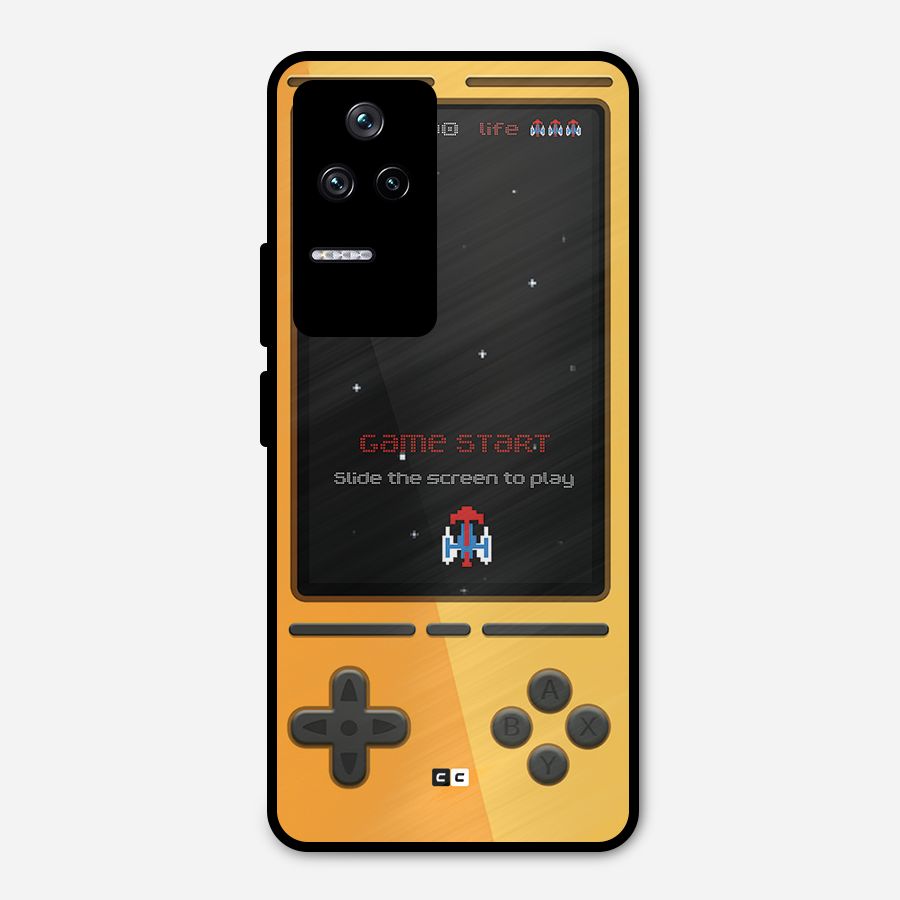 Retro Gamepad Metal Back Case for Poco F4 5G