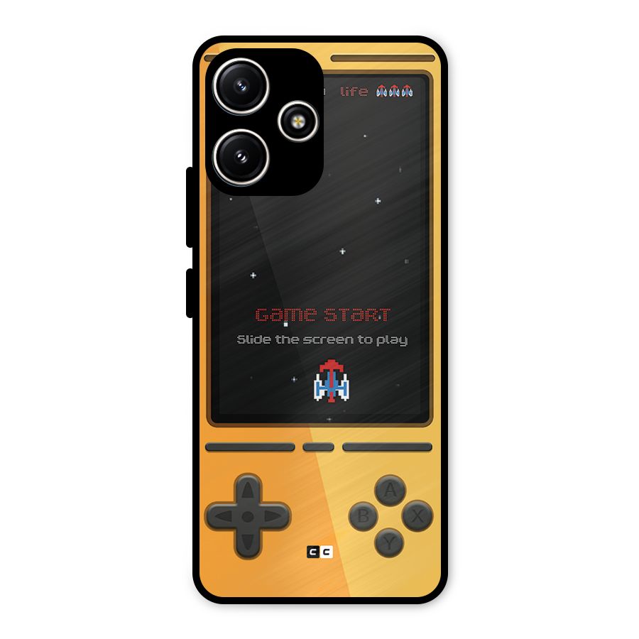 Retro Gamepad Metal Back Case for Poco M6 Pro