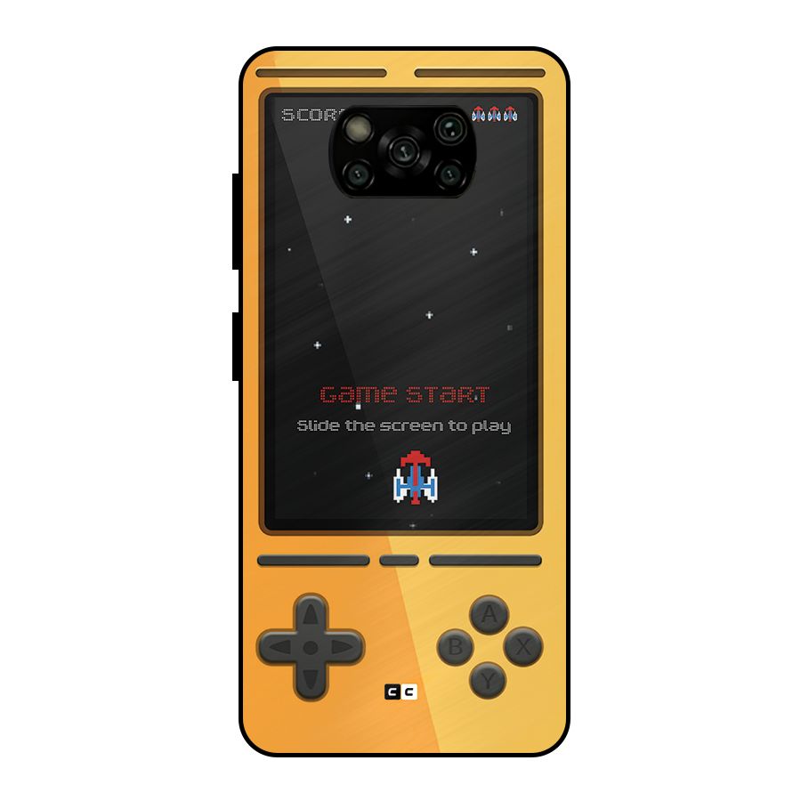Retro Gamepad Metal Back Case for Poco X3