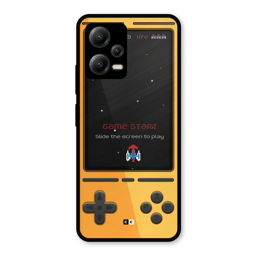 Retro Gamepad Metal Back Case for Redmi Note 12 5G