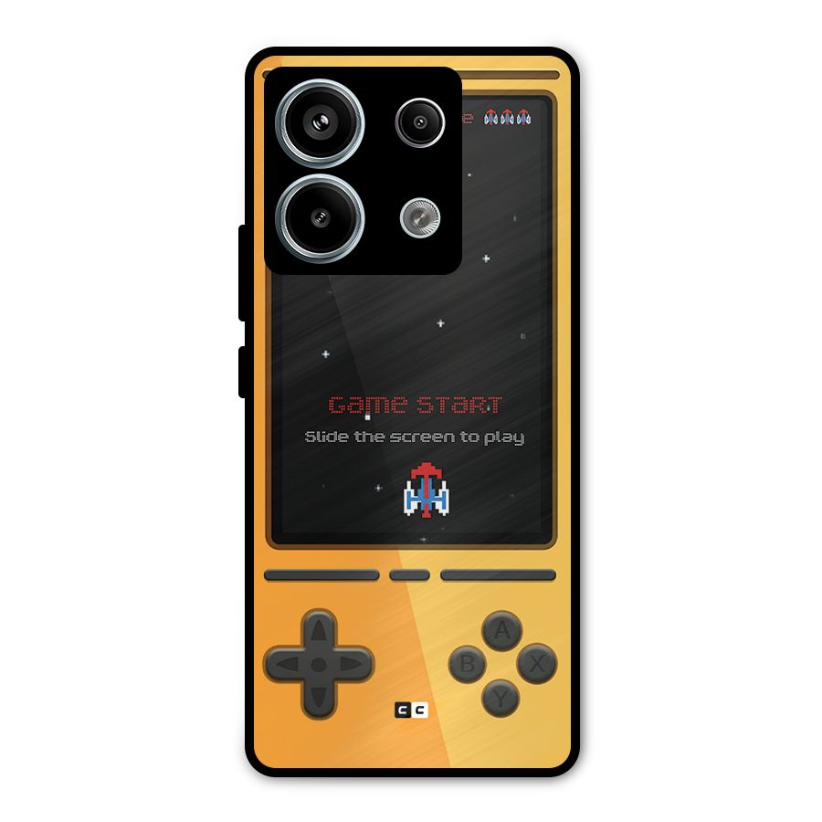 Retro Gamepad Metal Back Case for Redmi Note 13 Pro 5G
