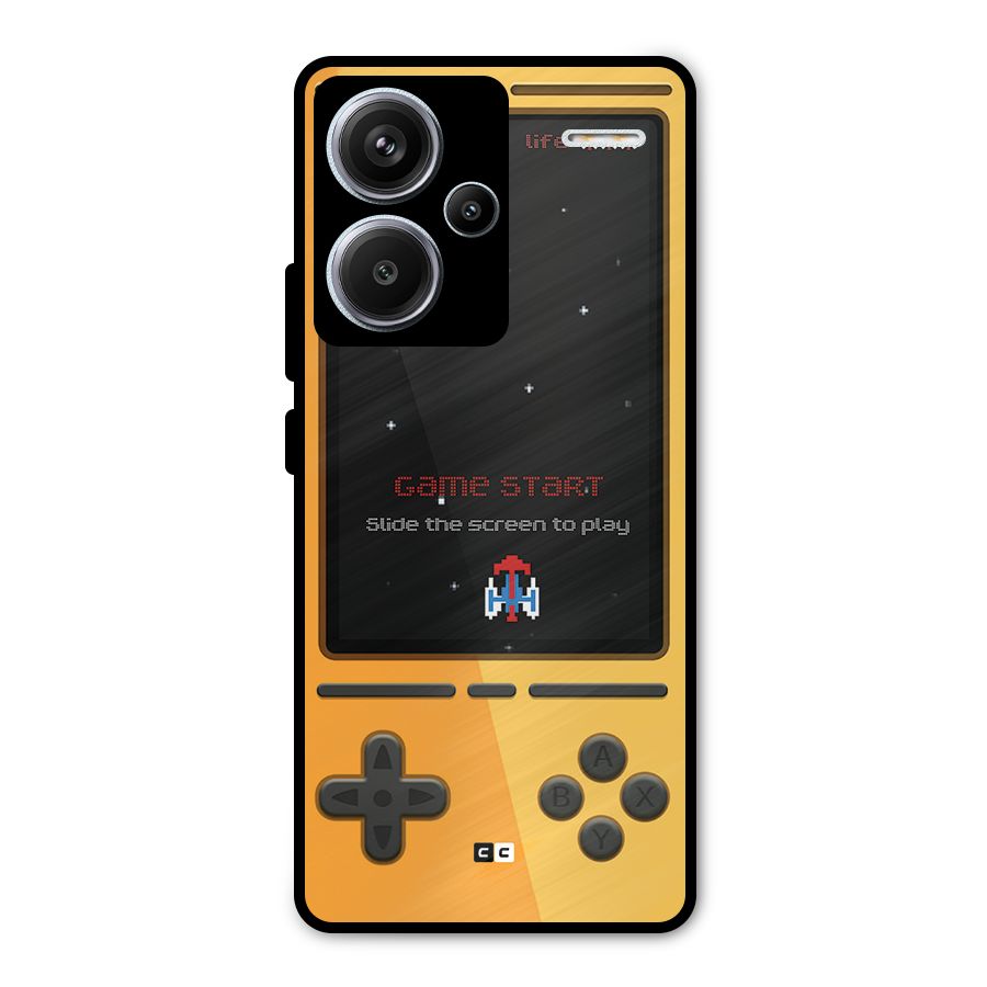 Retro Gamepad Metal Back Case for Redmi Note 13 Pro Plus