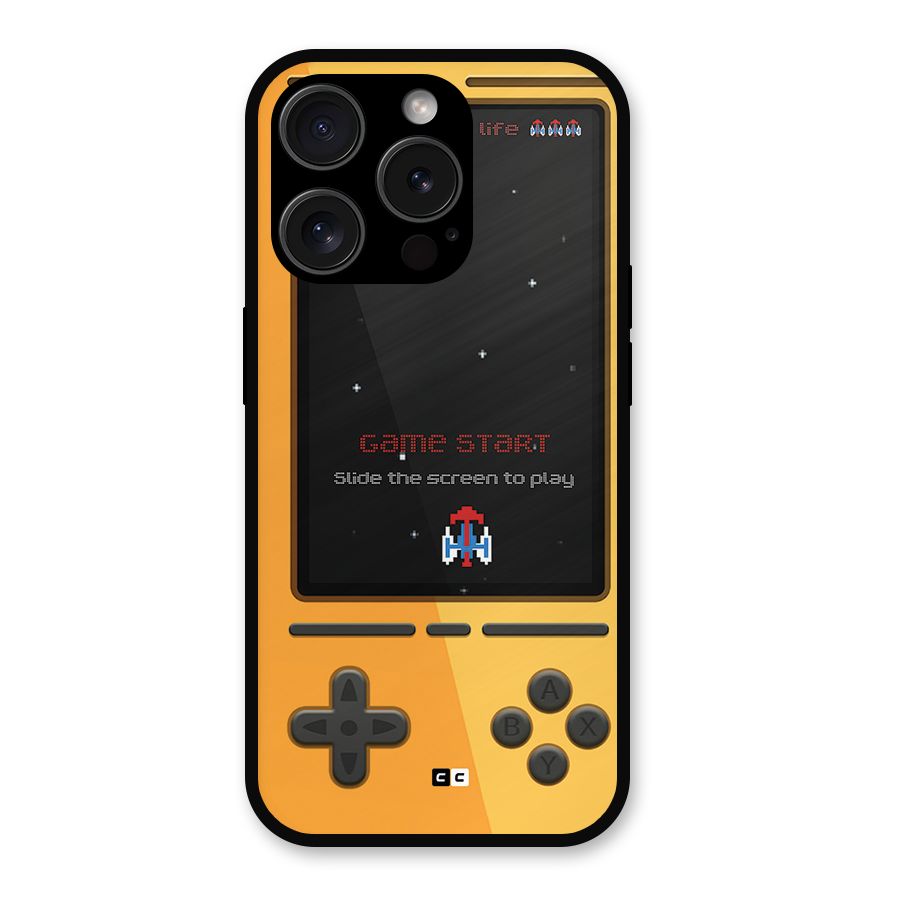 Retro Gamepad Metal Back Case for iPhone 15 Pro