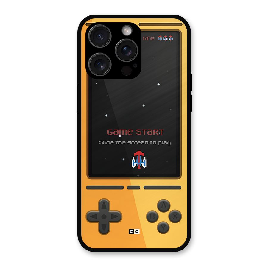 Retro Gamepad Metal Back Case for iPhone 15 Pro Max