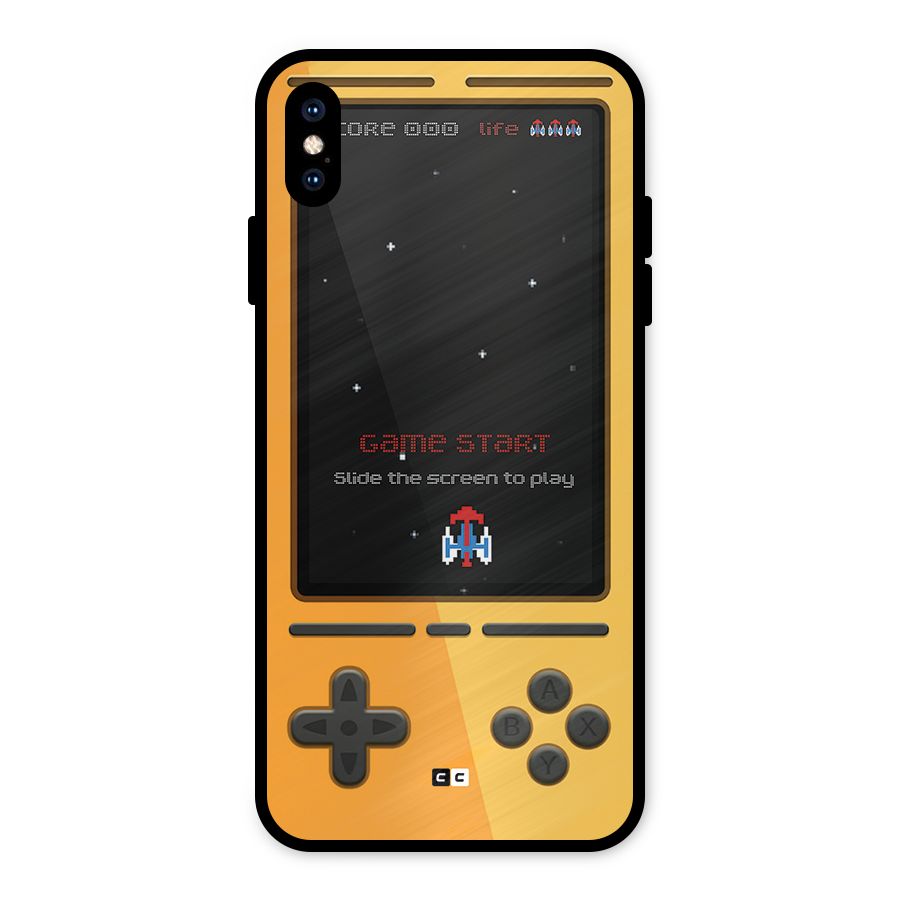 Retro Gamepad Metal Back Case for iPhone XS Max