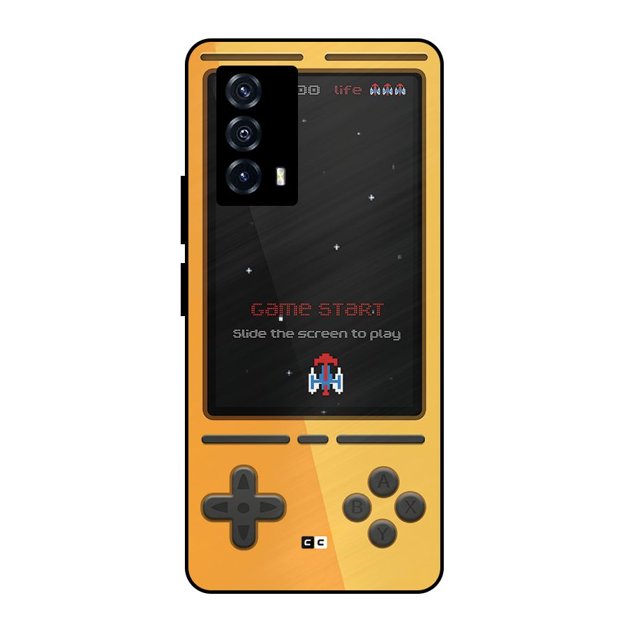Retro Gamepad Metal Back Case for iQOO Z5