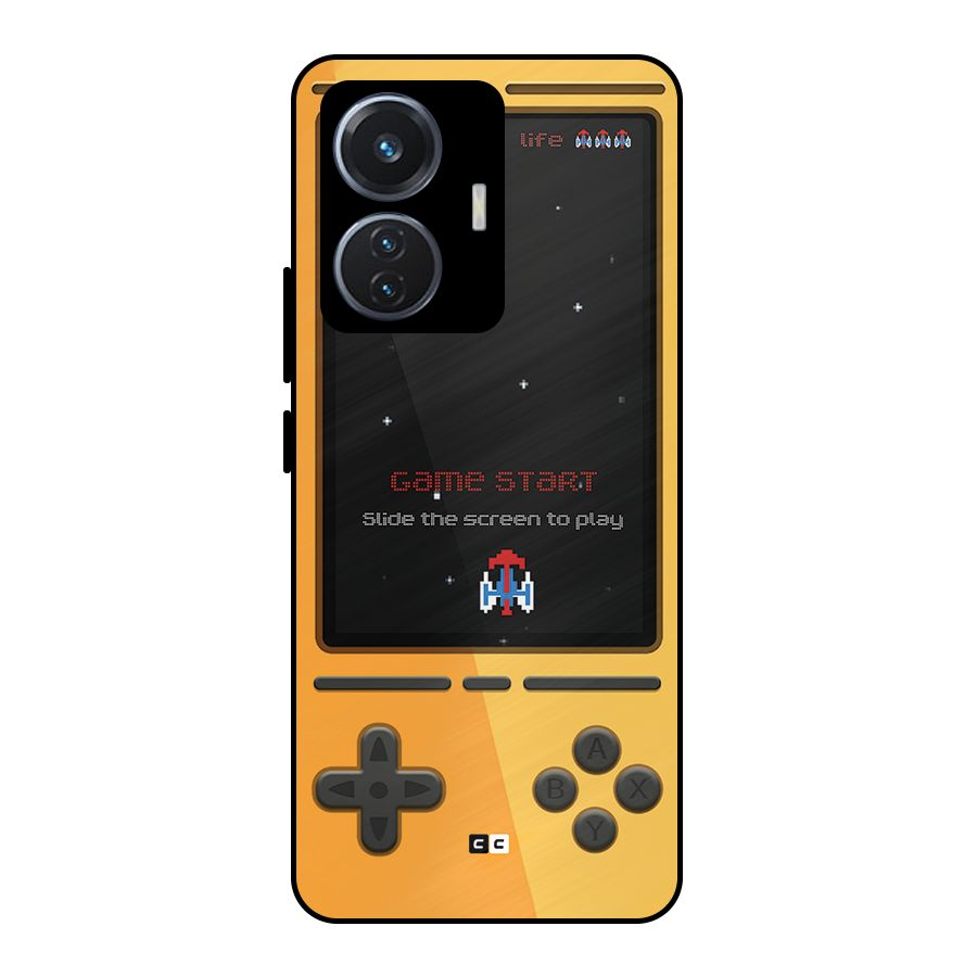Retro Gamepad Metal Back Case for iQOO Z6 44W