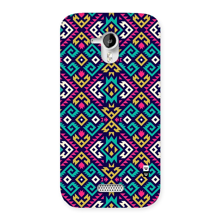 Retro Geometric Pattern Back Case for Canvas HD A116
