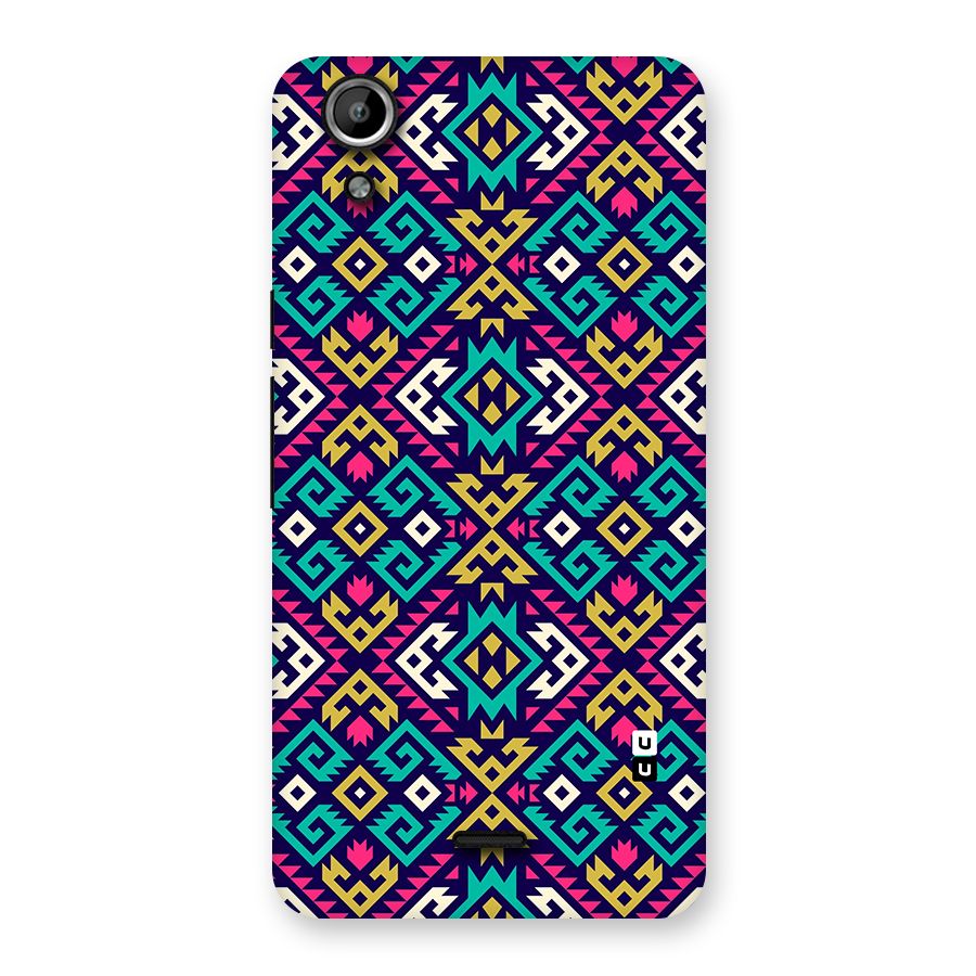 Retro Geometric Pattern Back Case for Canvas Selfie Lens Q345