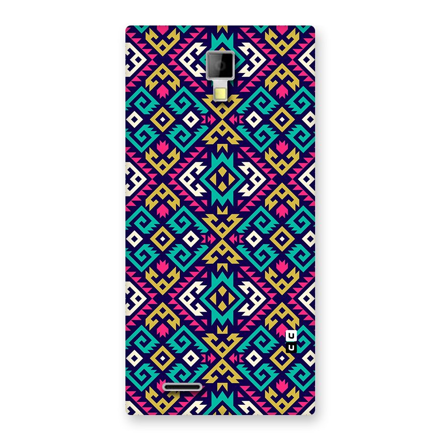 Retro Geometric Pattern Back Case for Canvas Xpress A99