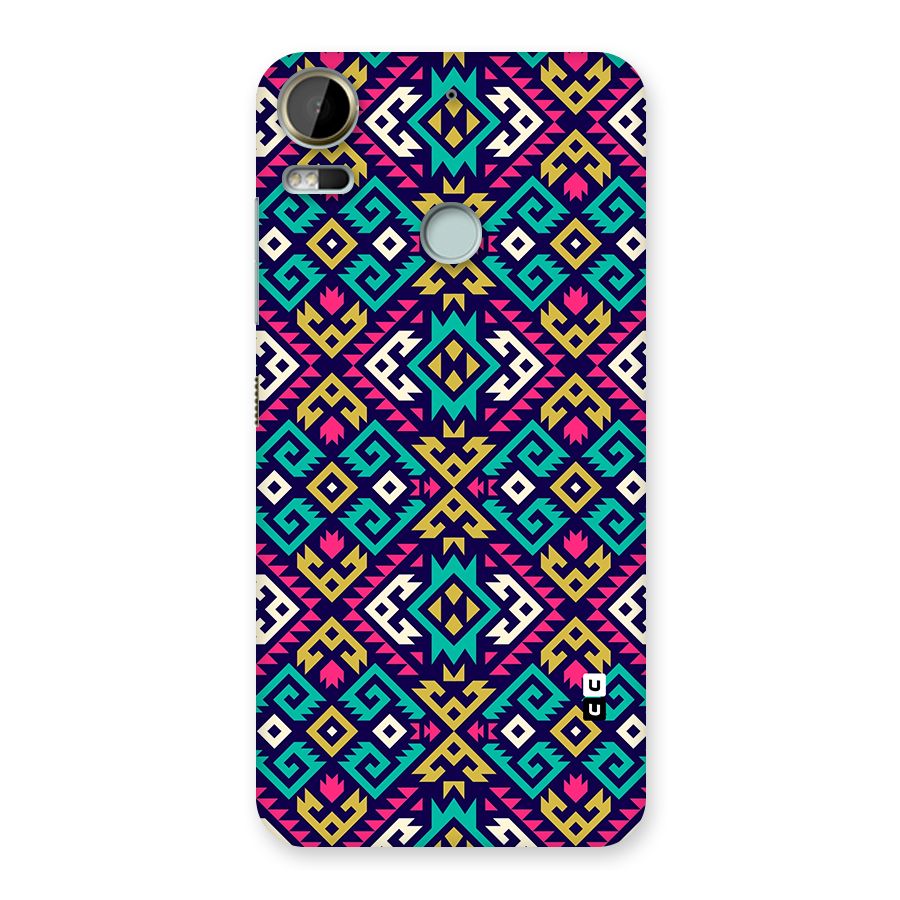 Retro Geometric Pattern Back Case for Desire 10 Pro
