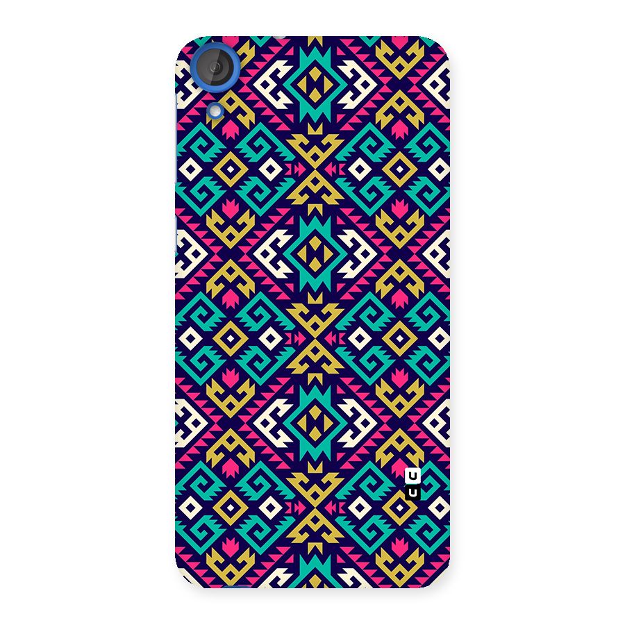 Retro Geometric Pattern Back Case for Desire 820
