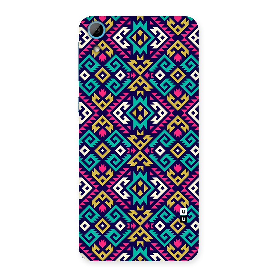 Retro Geometric Pattern Back Case for Desire 826