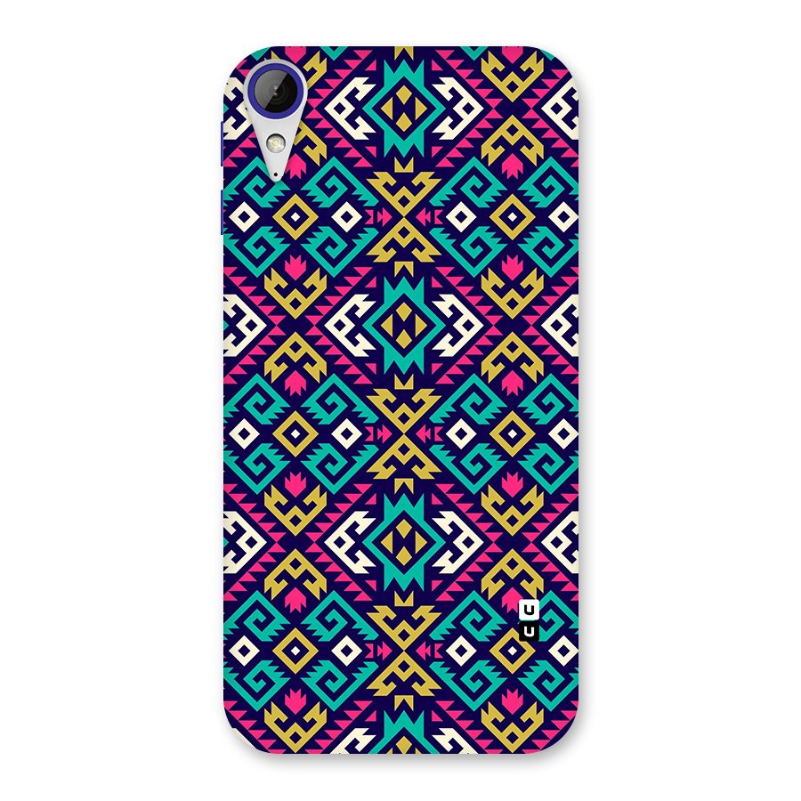 Retro Geometric Pattern Back Case for Desire 830