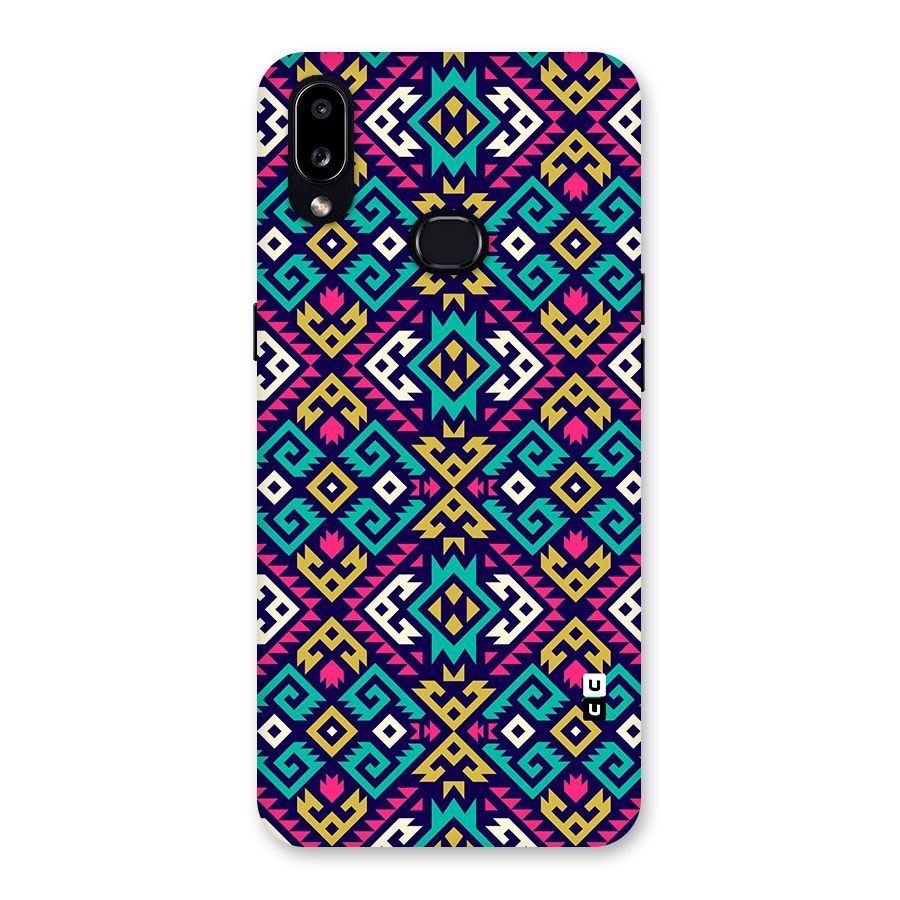 Retro Geometric Pattern Back Case for Galaxy A10s