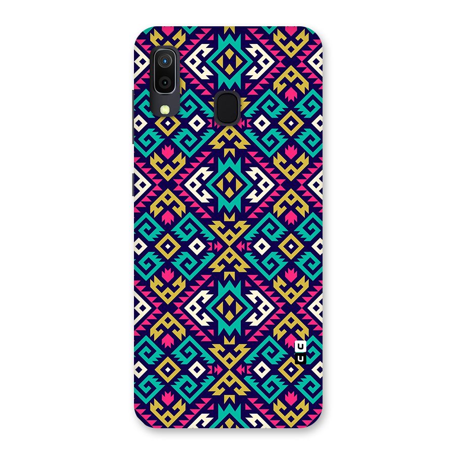 Retro Geometric Pattern Back Case for Galaxy A20