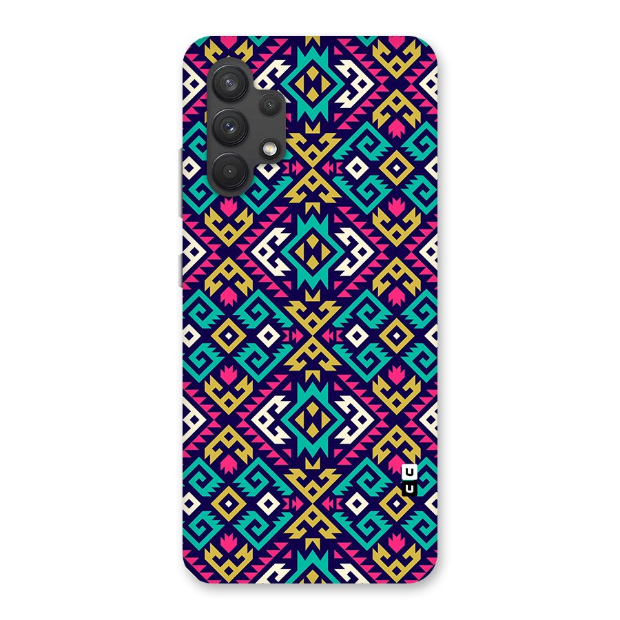 Retro Geometric Pattern Back Case for Galaxy A32
