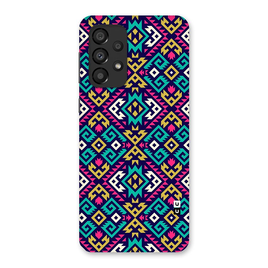 Retro Geometric Pattern Back Case for Galaxy A33 5G