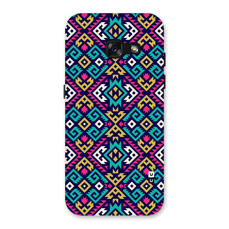 Retro Geometric Pattern Back Case for Galaxy A3 (2017)