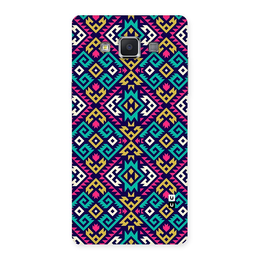 Retro Geometric Pattern Back Case for Galaxy A5