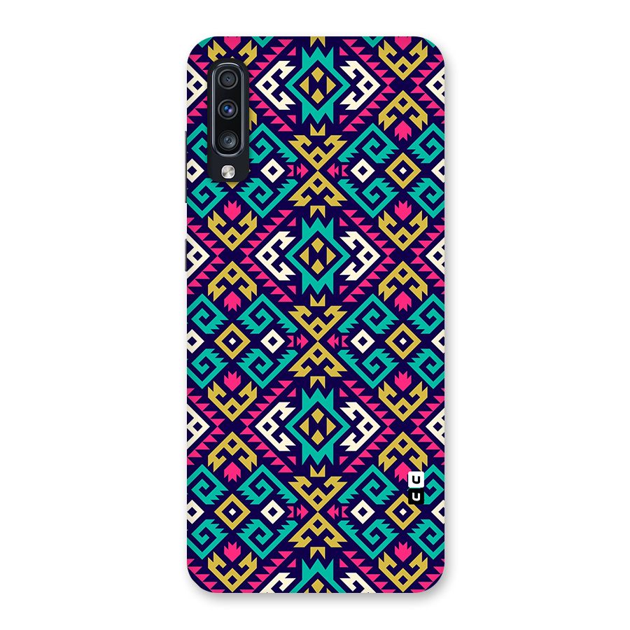 Retro Geometric Pattern Back Case for Galaxy A70