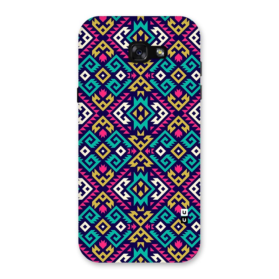Retro Geometric Pattern Back Case for Galaxy A7 (2017)