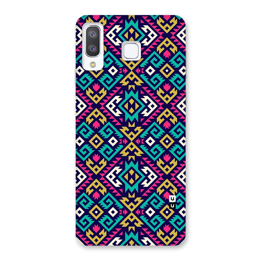 Retro Geometric Pattern Back Case for Galaxy A8 Star