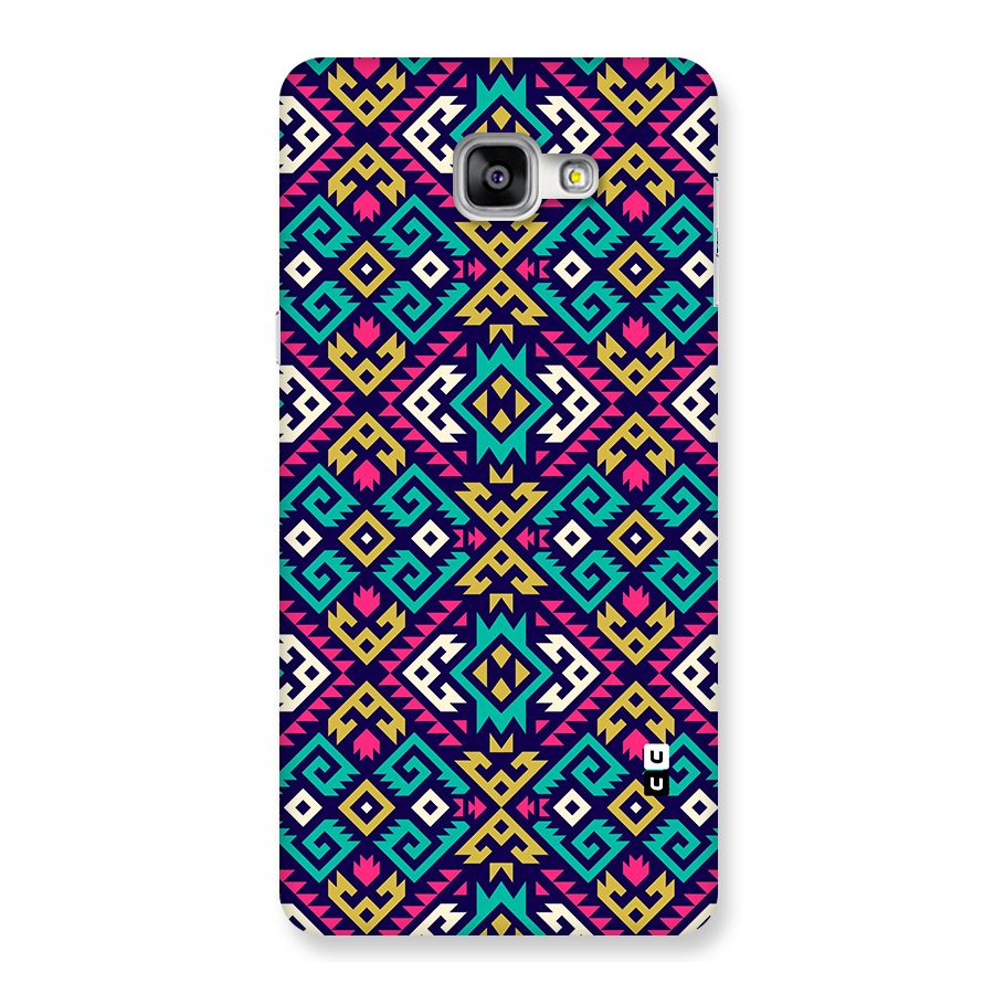 Retro Geometric Pattern Back Case for Galaxy A9