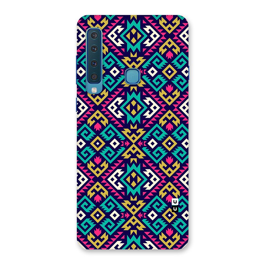 Retro Geometric Pattern Back Case for Galaxy A9 (2018)