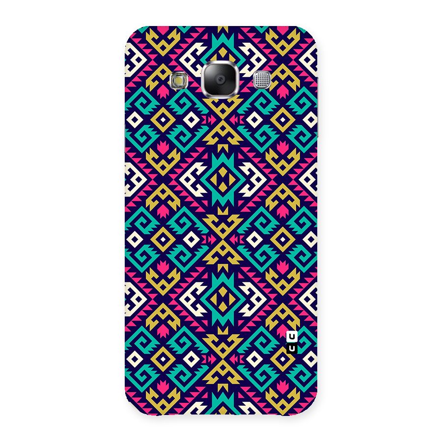 Retro Geometric Pattern Back Case for Galaxy E5