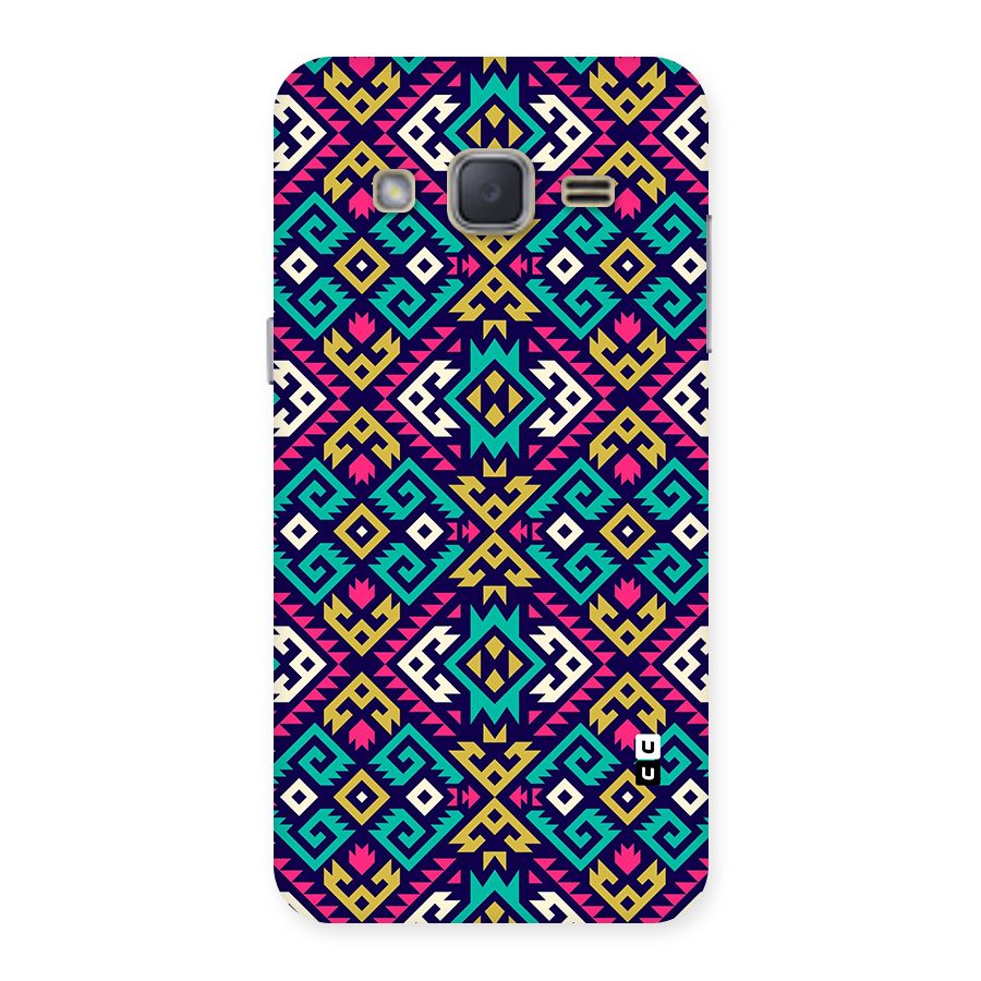 Retro Geometric Pattern Back Case for Galaxy J2