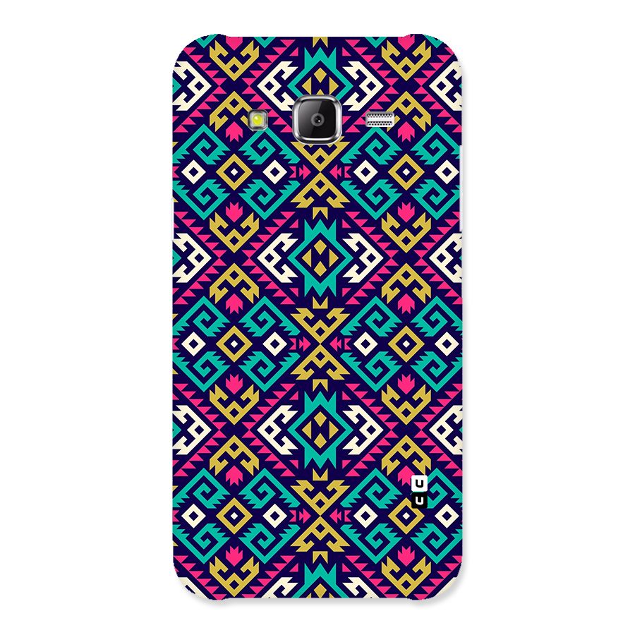 Retro Geometric Pattern Back Case for Galaxy J2 Prime