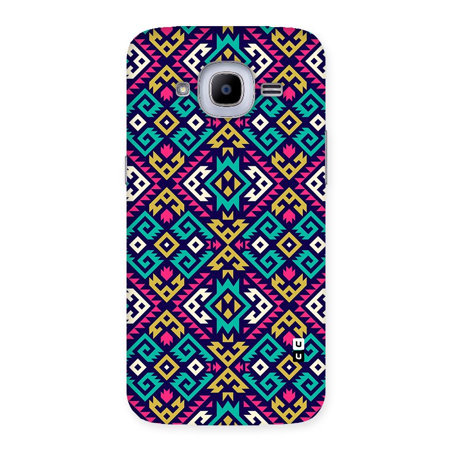 Retro Geometric Pattern Back Case for Galaxy J2 Pro