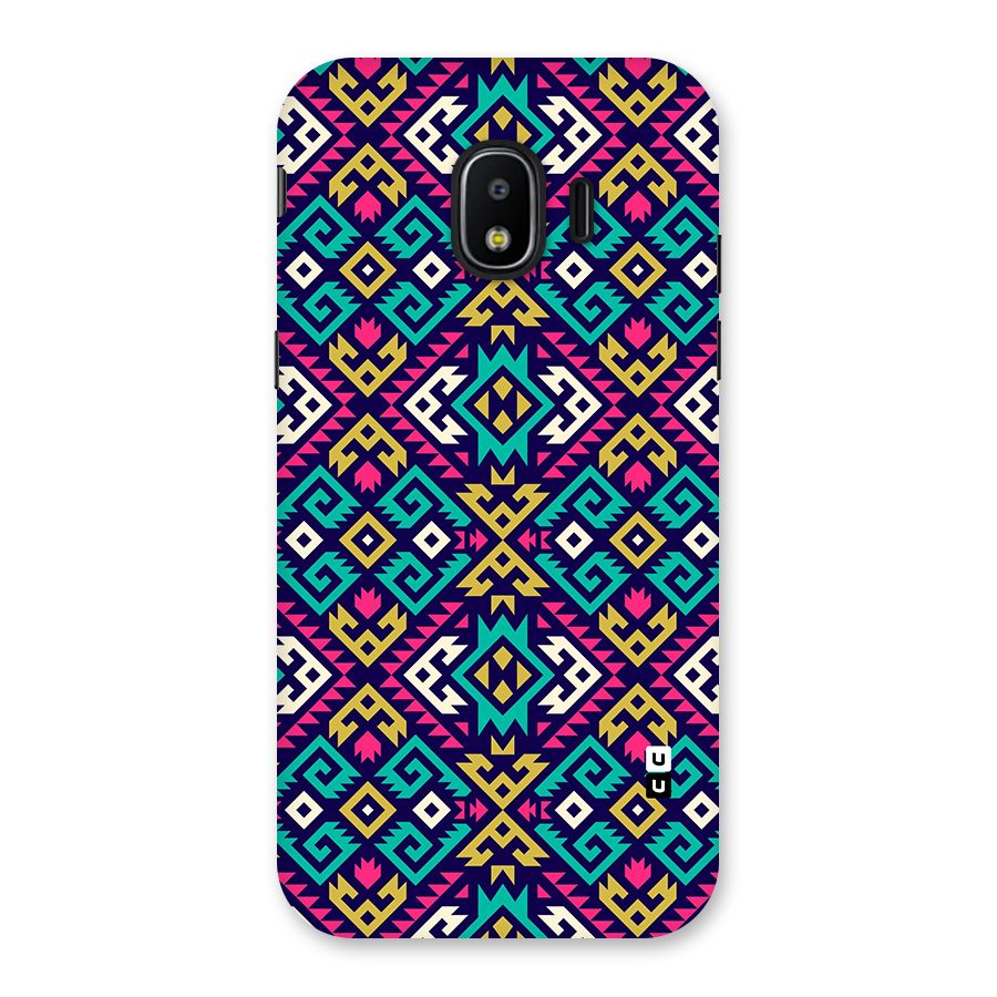 Retro Geometric Pattern Back Case for Galaxy J2 Pro 2018