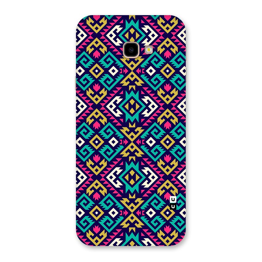 Retro Geometric Pattern Back Case for Galaxy J4 Plus