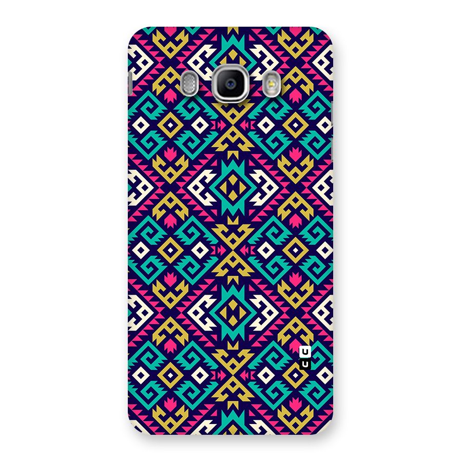 Retro Geometric Pattern Back Case for Galaxy J5 2016