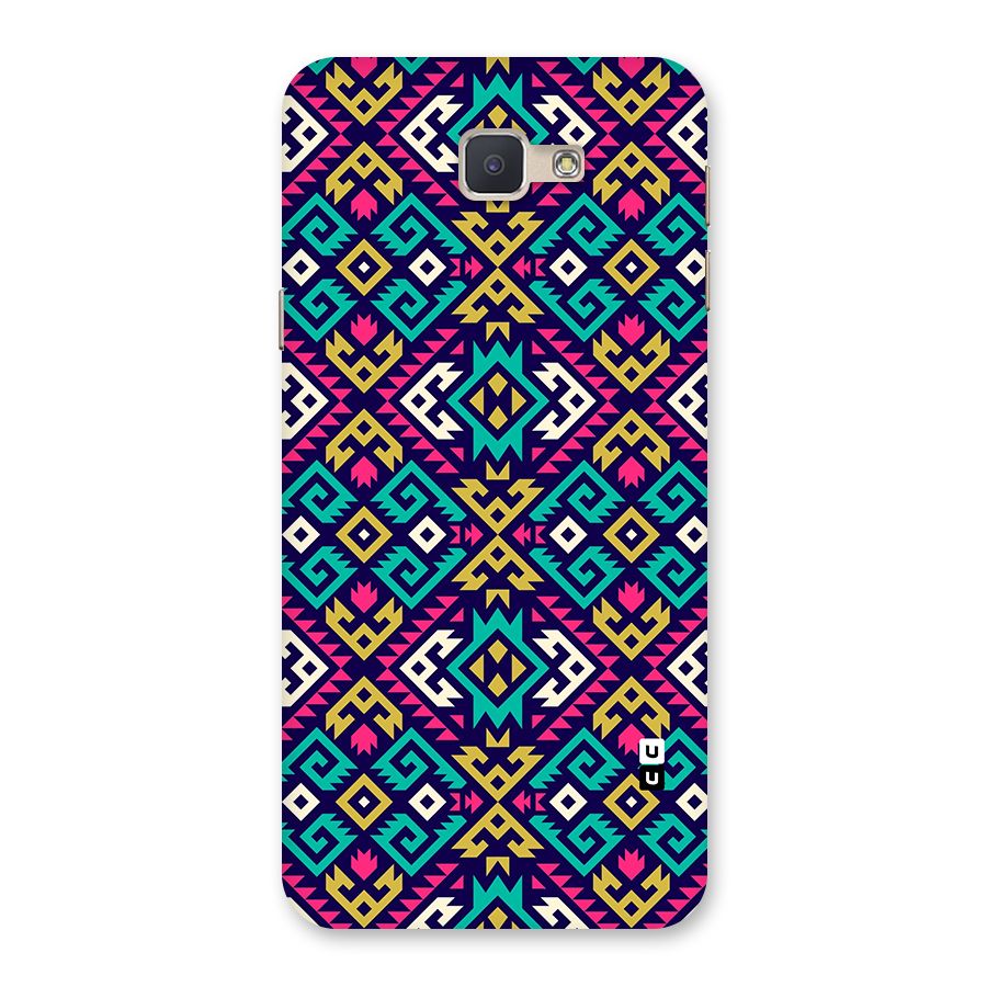 Retro Geometric Pattern Back Case for Galaxy J5 Prime