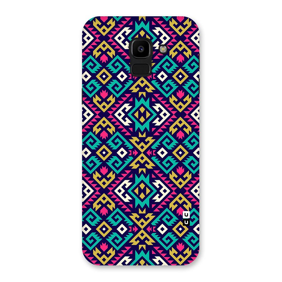 Retro Geometric Pattern Back Case for Galaxy J6